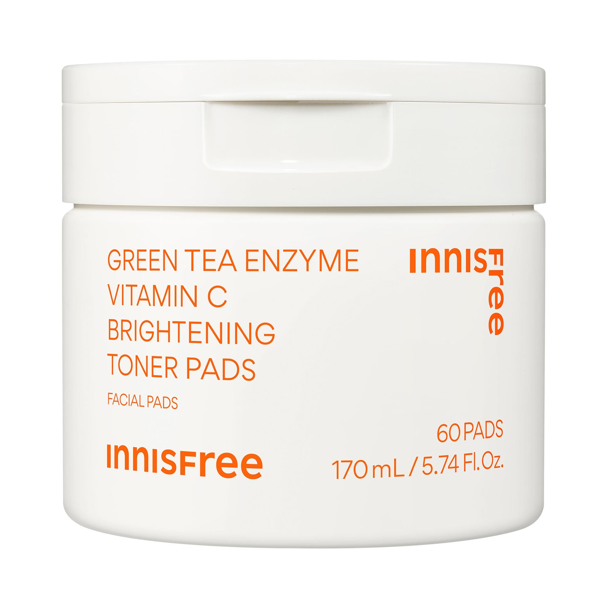 Green Tea Enzyme Vitamin C Brightening + Exfoliating Toner Pads