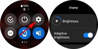 How to toggle Adaptive Brightness on a Samsung Galaxy Watch powered by Wear OS