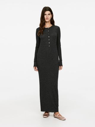 Heavy Knit Wool Dress