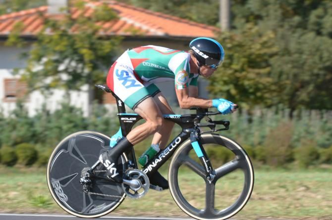 Vasil Kiryienka (Belarus) followed up his bronze medal ride in 2012 with a 4th place result in the 2013 time trial Worlds