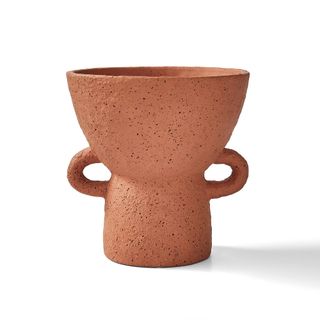 Speckled clay vase by designer Henry Holland