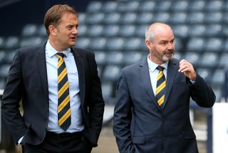 Ian Maxwell (left) is planning for fans to be in Hampden