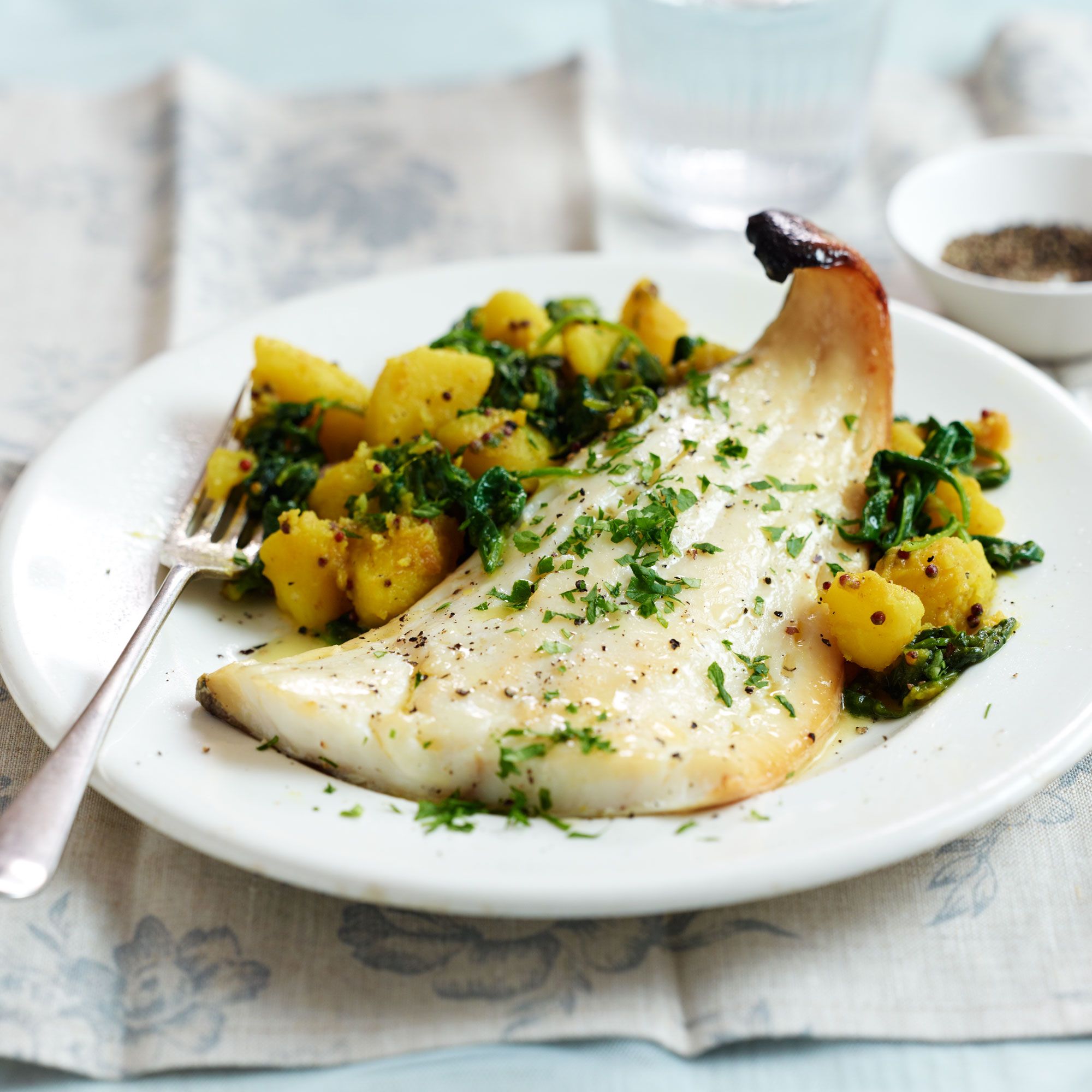 Smoked haddock recipes: Grilled Smoked Haddock with Spiced Potatoes ...