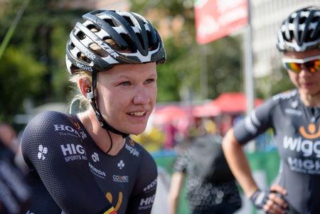 Jolien D'Hoore (Wiggle High5) after her victory