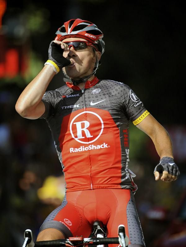 Sergio Paulinho (RadioShack) is a happy man after winning his first Tour stage.