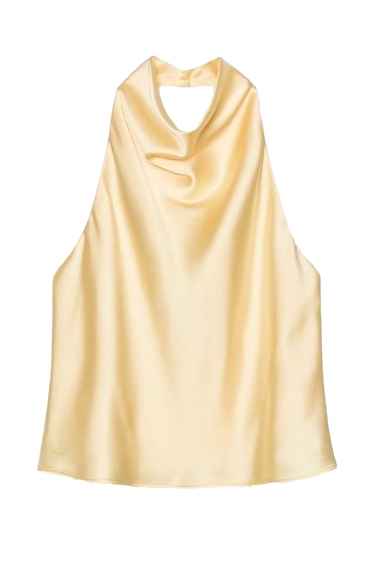Satin Effect Halter Top