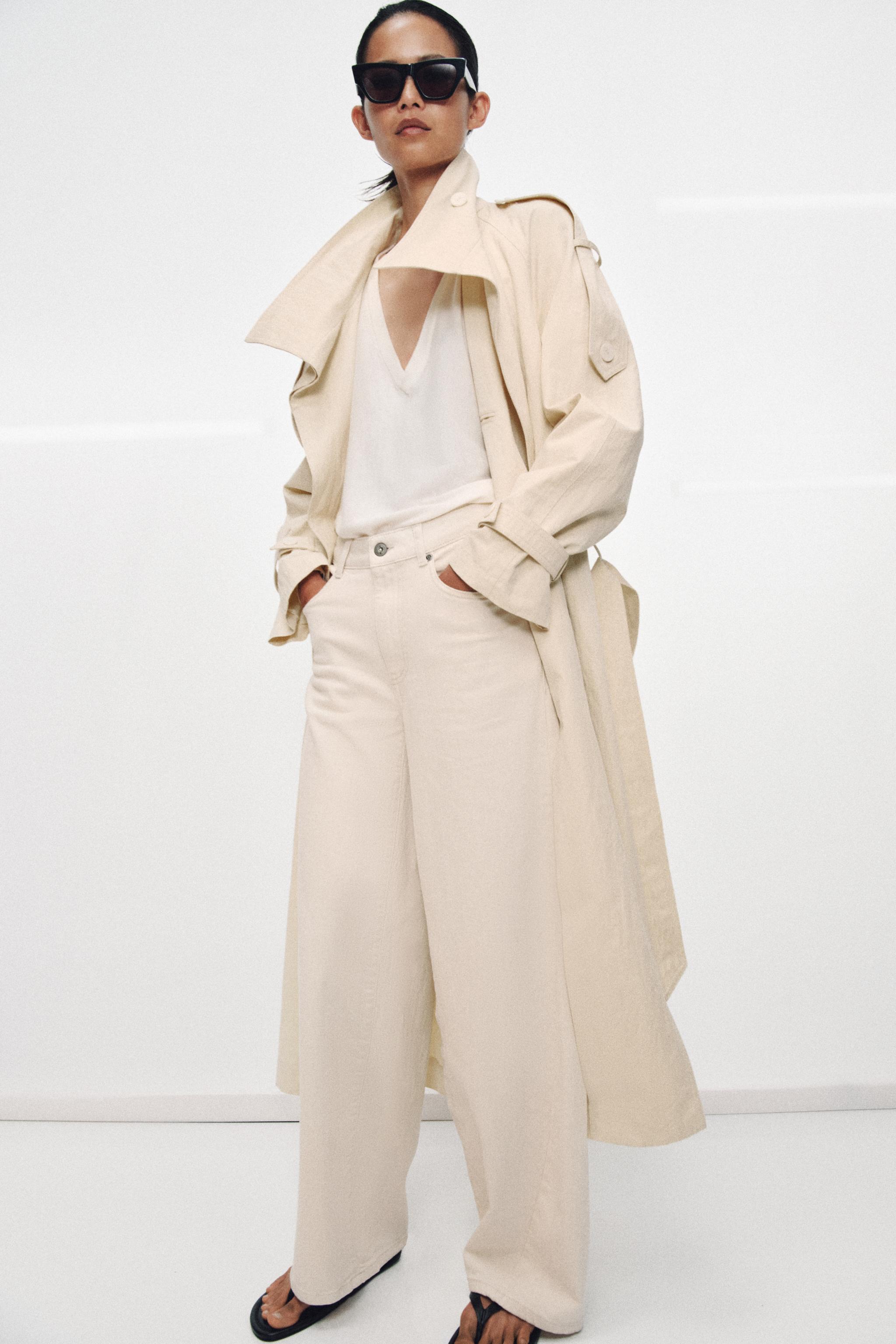 Zw Collection High Neck Trench Coat