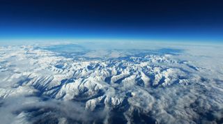 The Pyrenees between France and Spain from an airline's window seat. Image: CC0 Creative Commons