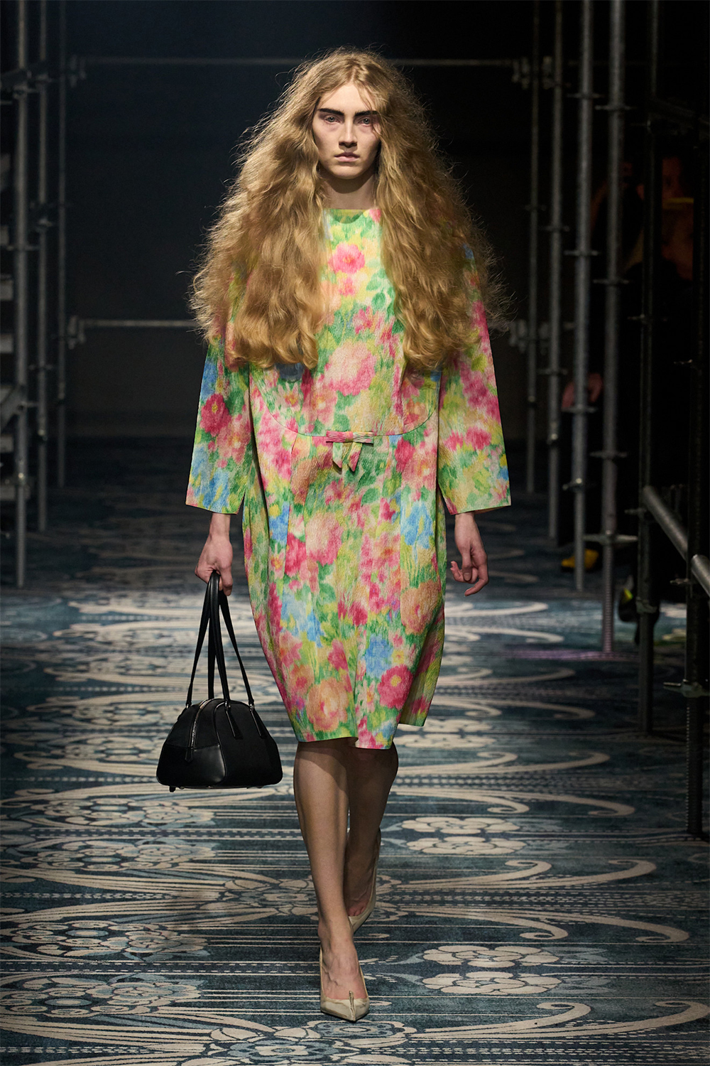 Floral prints on the runway