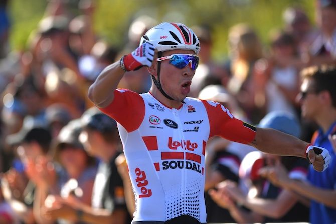 Caleb Ewan (Lotto Soudal) wins the 2019 Down Under Classic