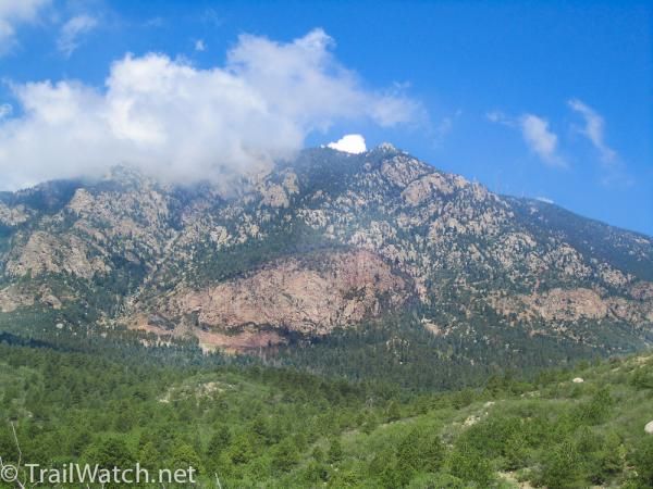 Riders raced below Cheyenne Mountain, home of NORAD.