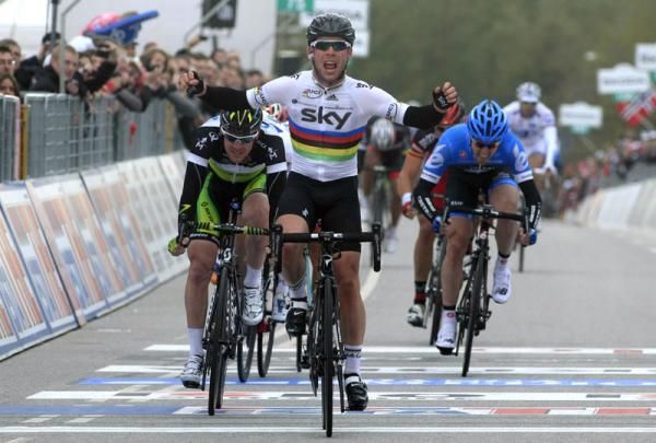 World champion Mark Cavendish was too good for his sprint rivals