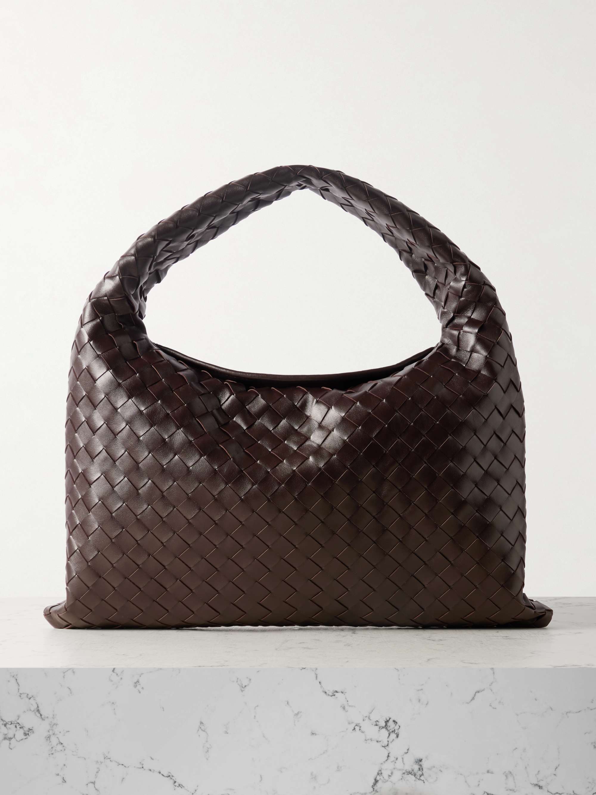 Hop Small Intrecciato Leather Tote