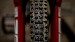 Michelin Wild Enduro MH Racing Line tire fitted to a wheel