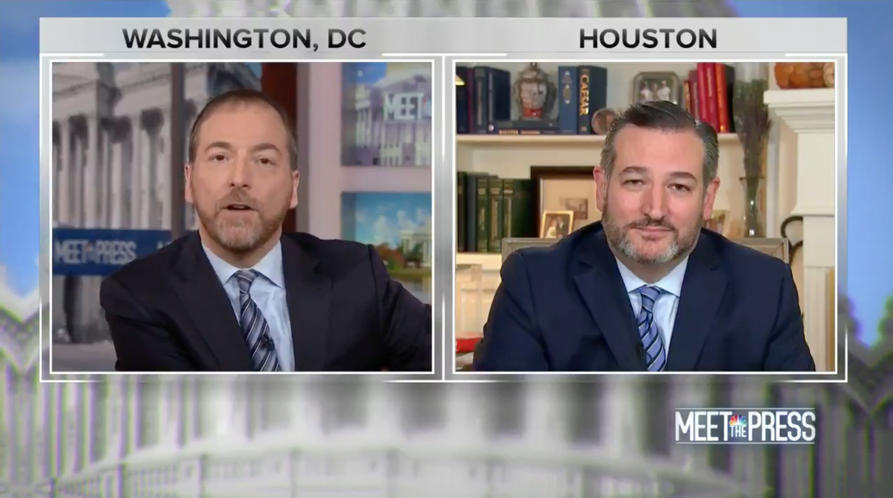 Chuck Todd and Ted Cruz.