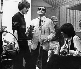 Lionel Bart in the studio with the Stones