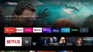 TVision Hub home screen