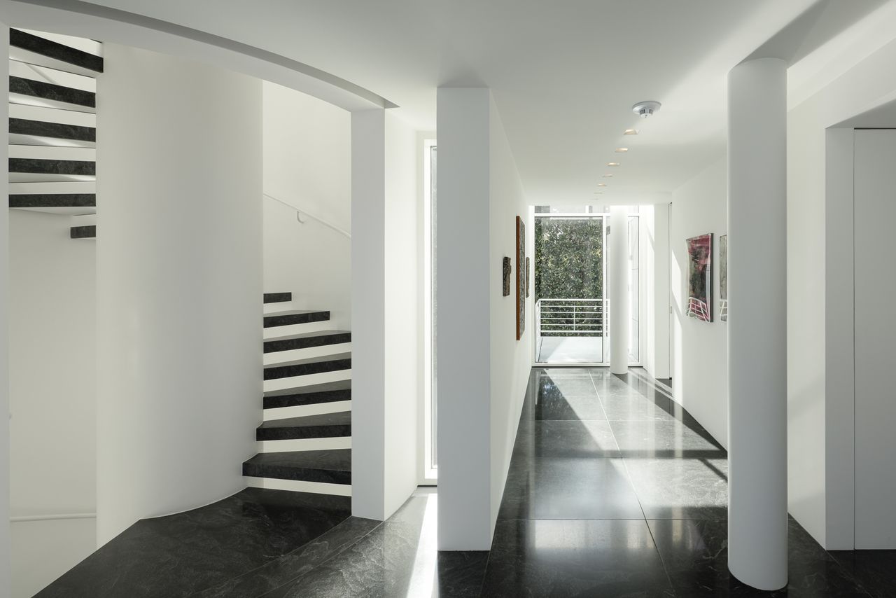The house's private living areas