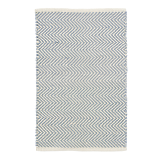 printed blue with white cotton napkin