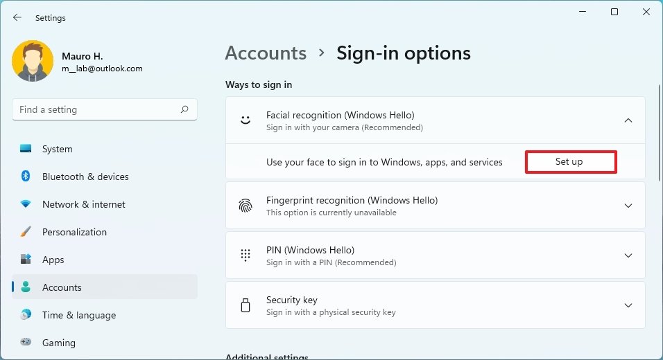 Configure Windows Hello