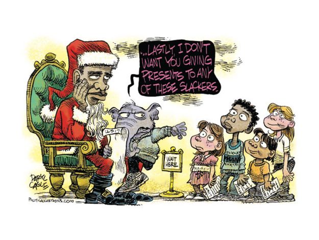 Political cartoon Republicans Christmas