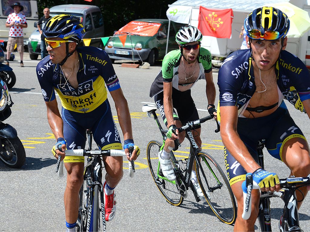 Contador, Kreuziger and Ten Dam on the move at the 2013 Tour de France