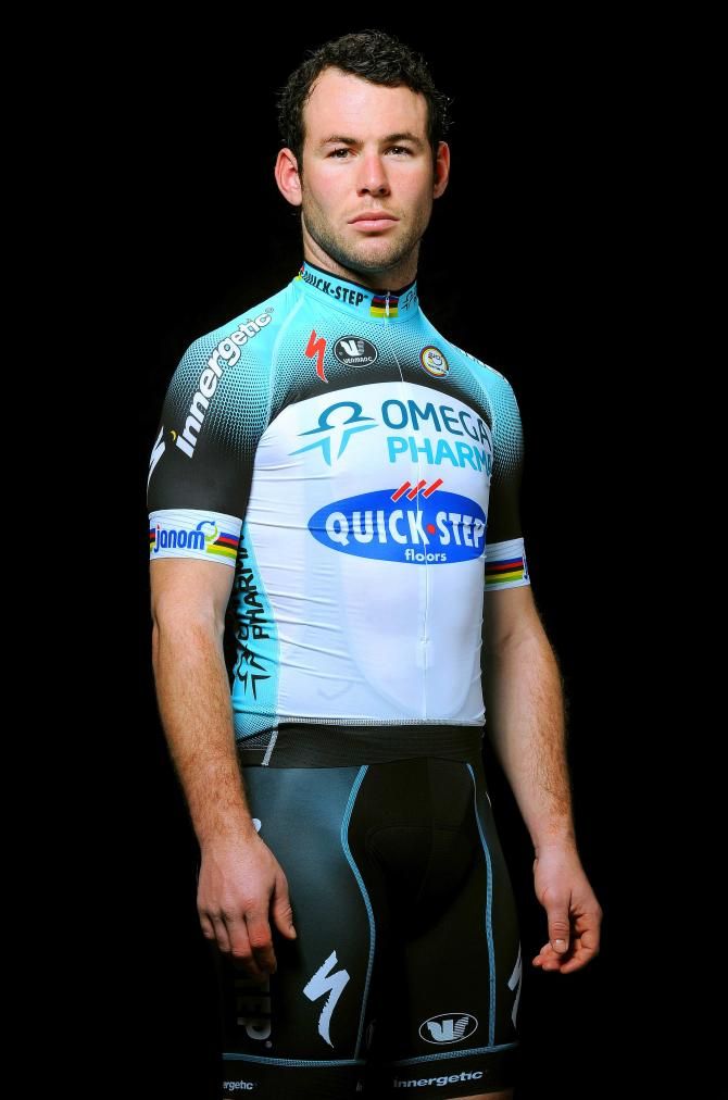 Mark Cavendish (Omega Pharma QuickStep) in his 2013 team kit