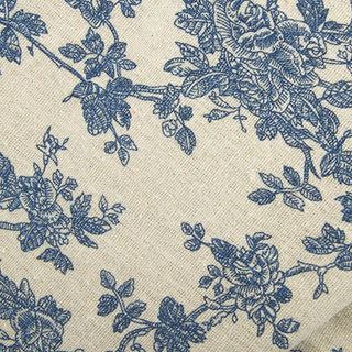 Linen Fabric Floral Pattern