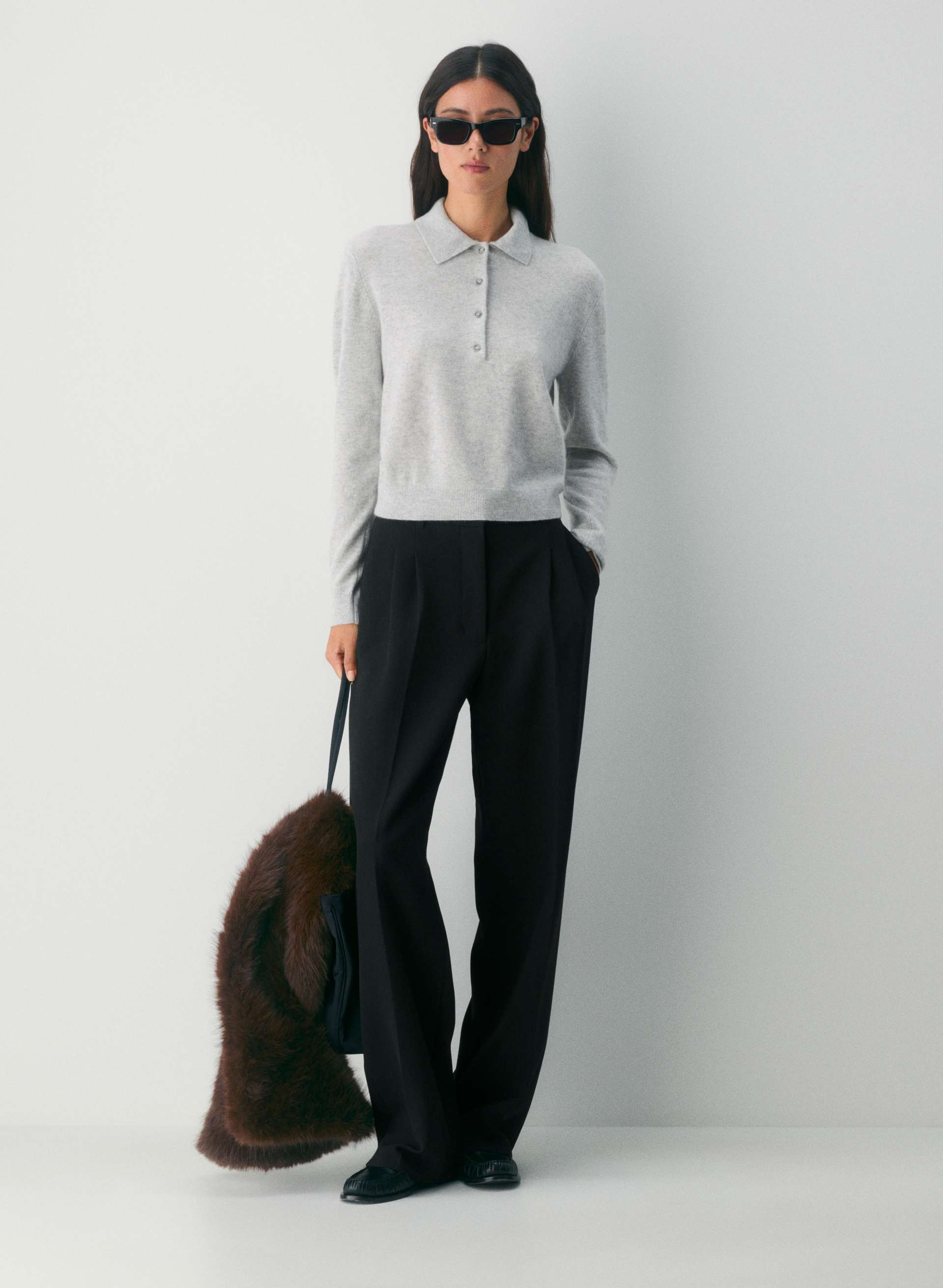 Bare Cashmere Polo Longsleeve