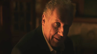 Layers of Fear 3 trailer realistic old man smirking at camera