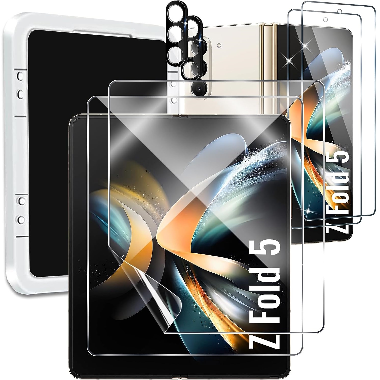 TQLGY 6-in-1 Samsung Galaxy Z Fold 5 Screen Protector