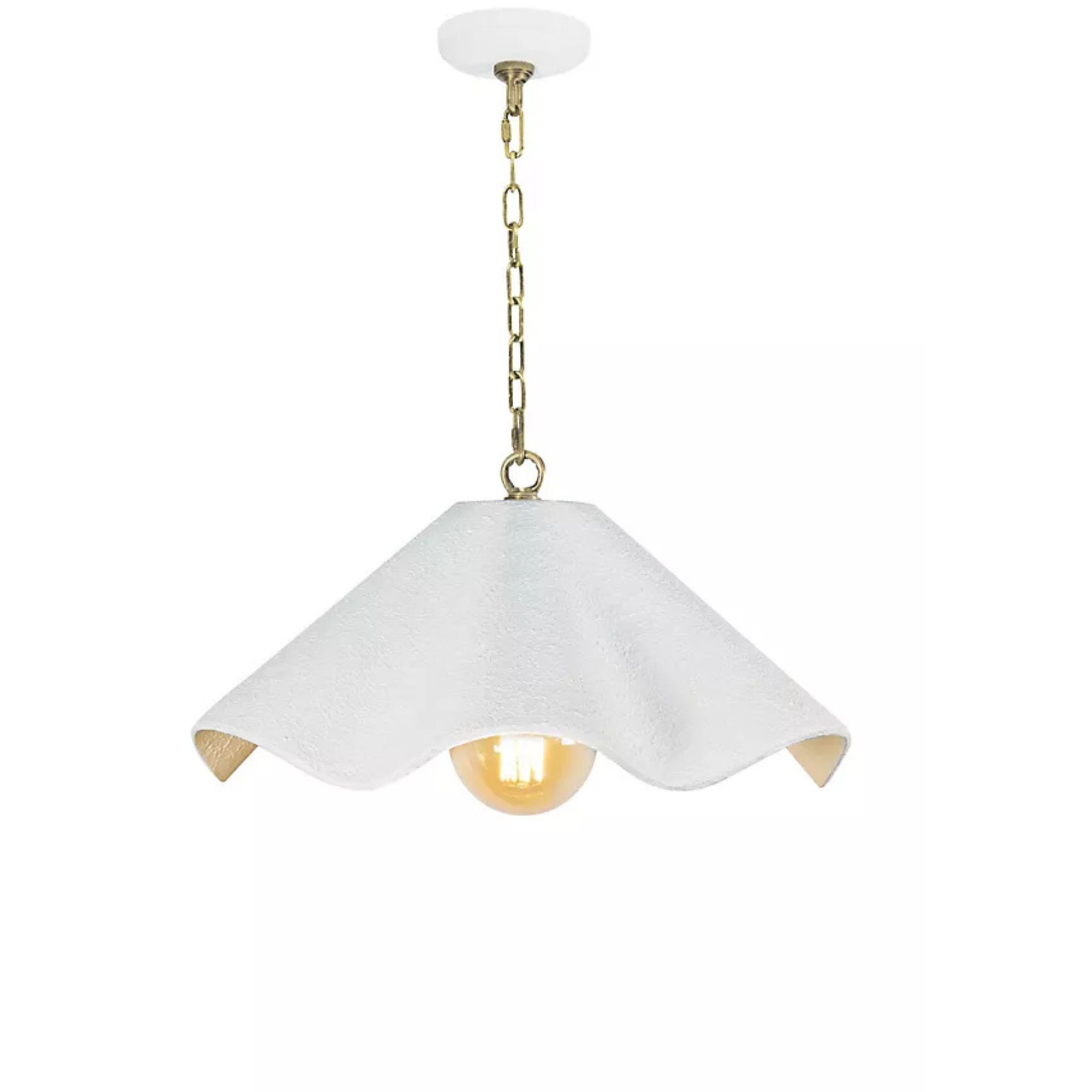 Marisol Ruffle Metal Small Pendant Light