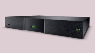 Naim ND5 XS 2 music streamer cut out on lilac backdrop