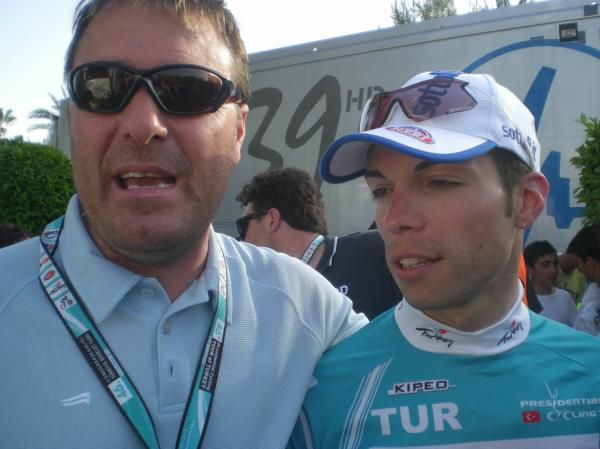 Luca Scinto, a happy ISD director, with winner Visconti