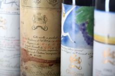 Mouton Rothschild wine labels