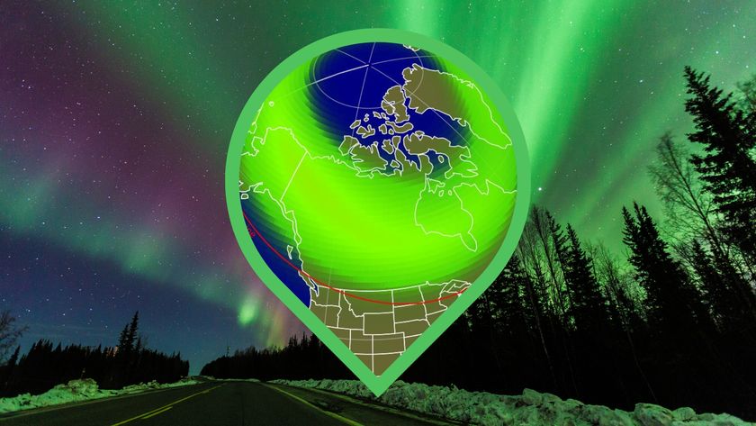 aurora forecast for tonight with possible aurora view line courtesy of NOAA&#039;s Space Weather Prediction Center.