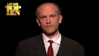 John Malkovich on The Late Show with David Letterman