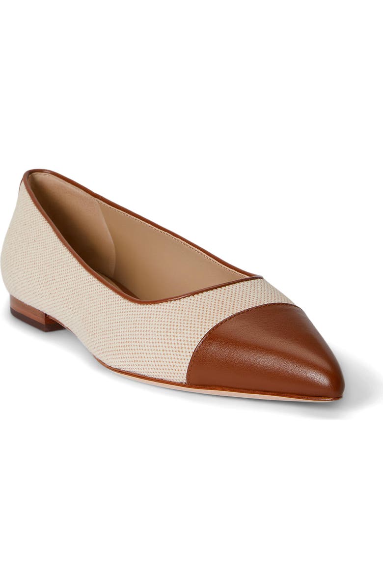 Londyn Pointed Cap Toe Ballet Flat