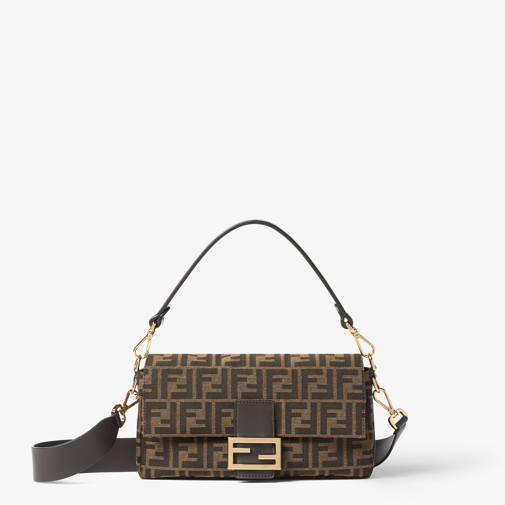 Baguette&amp;reg; Tobacco Brown Ff Jacquard Fabric Bag