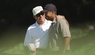 Butch Harmon with Tiger Woods