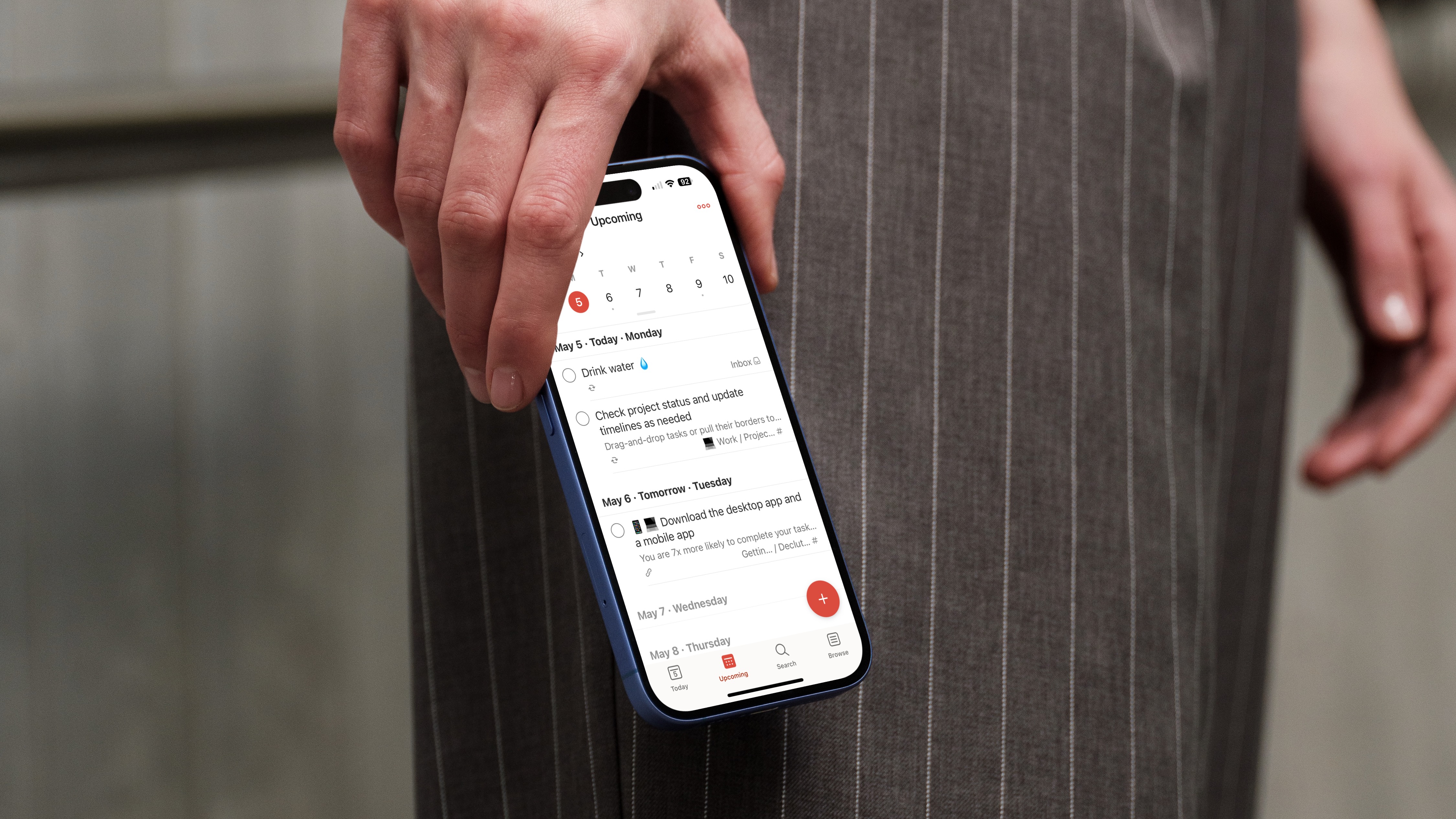Todoist app on iPhone