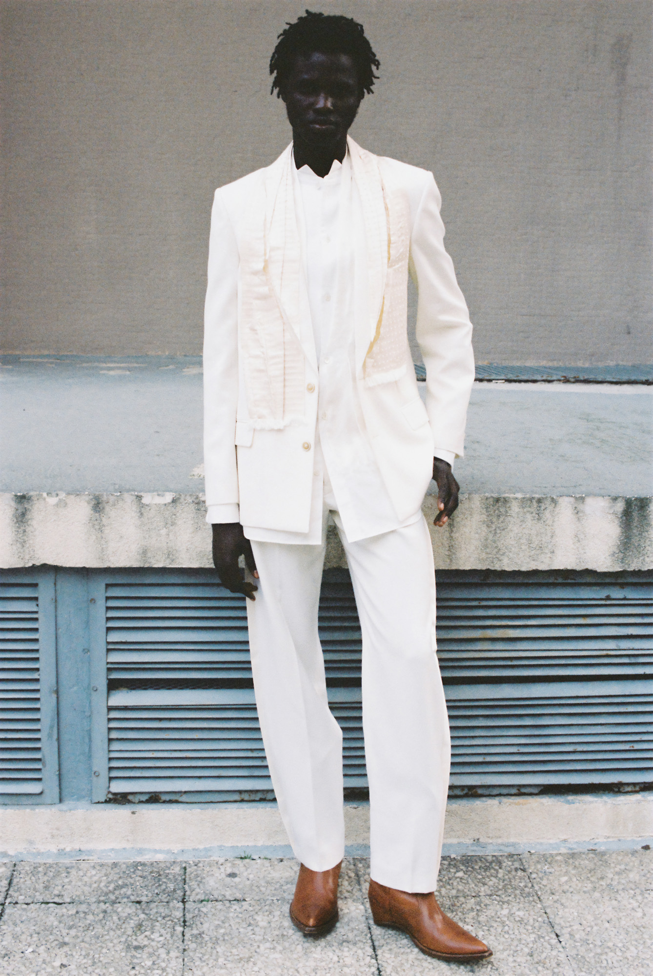 Maison Margiela S/S 2026 by Glenn Martens photographed on Paris Street
