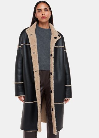 Zo Reversible Shearling Coat