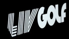 LIV Golf logo on a black background