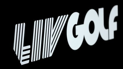 LIV Golf logo on a black background