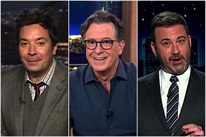 Stephen Colbert Jimmy Kimmel Jimmy Fallon get why Trump s legal