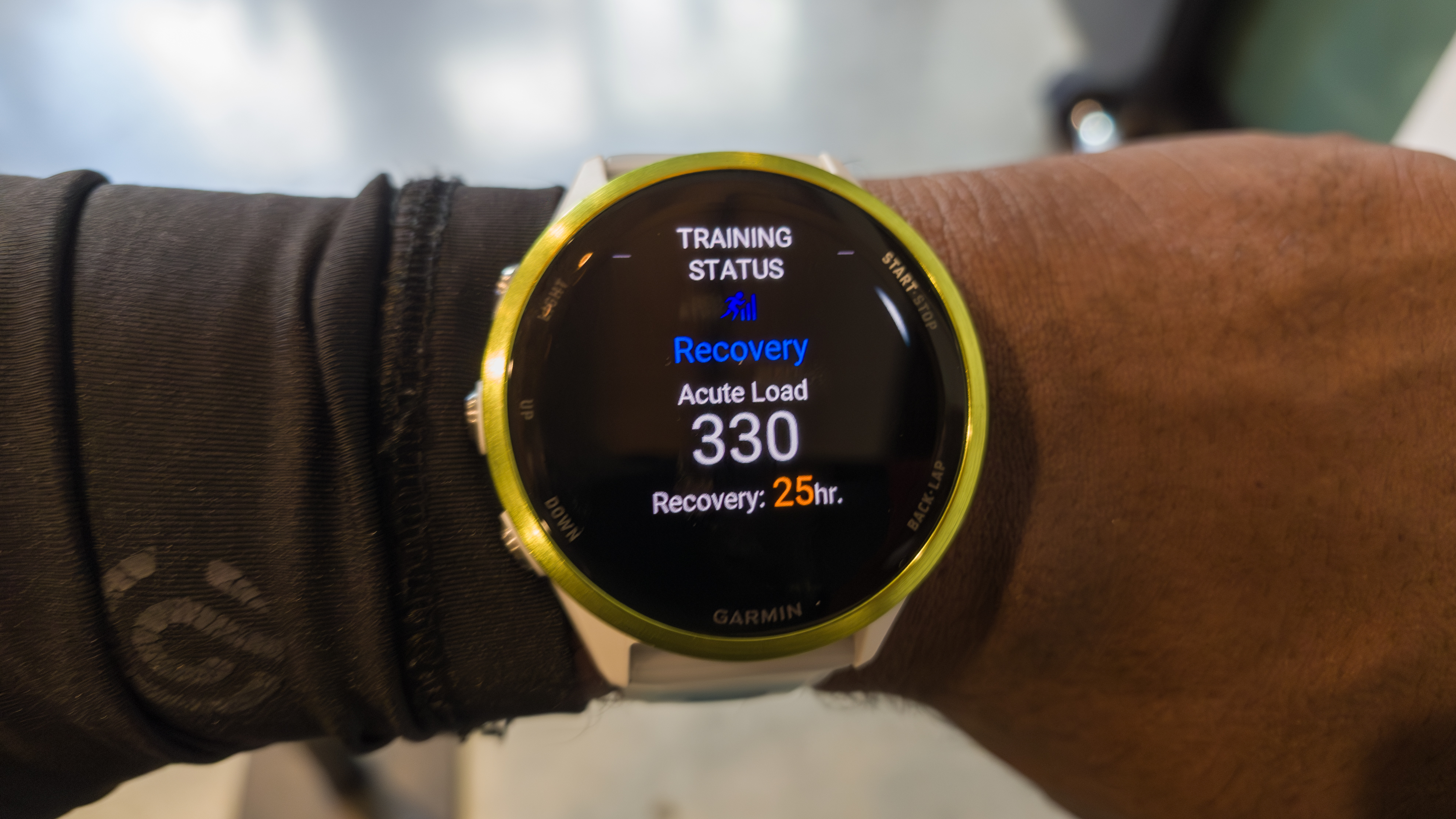 Training status on the Garmin Forerunner 570