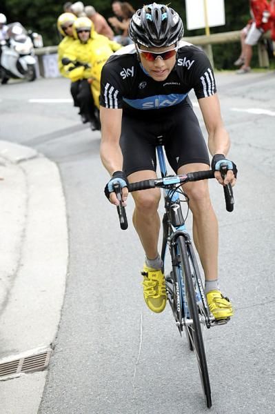 Edvald Boasson Hagen (Team Sky) on his way to a stage win.