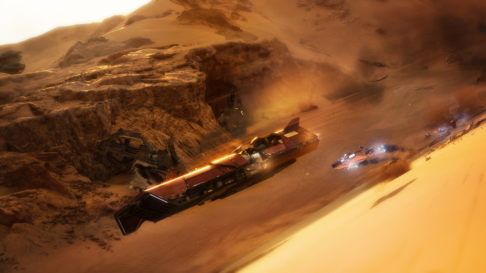 Screenshot from the upcoming Star Wars video game "Star Wars: Galactic Racer".