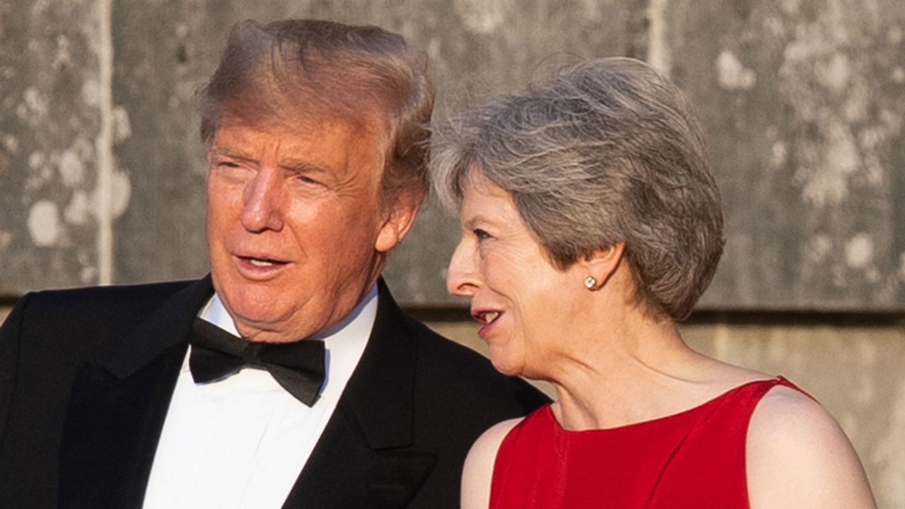 Donald Trump and Theresa May 